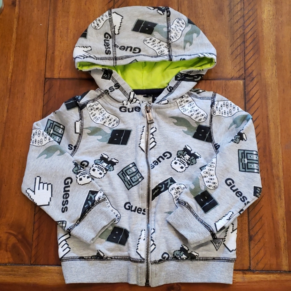 GUESS-ZIP UP HOODIE